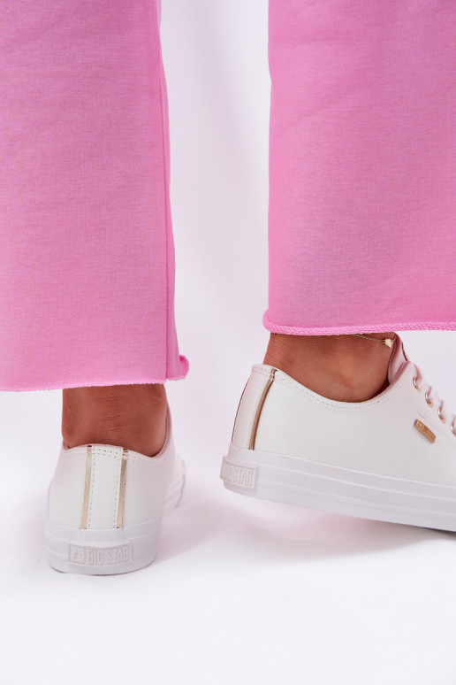 Dames witte vrijetijdsschoenen van kunstleer Big Star RR274748