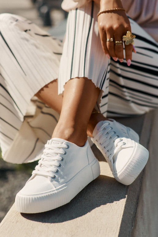 Dames witte vrijetijdsschoenen Big Star RR274405