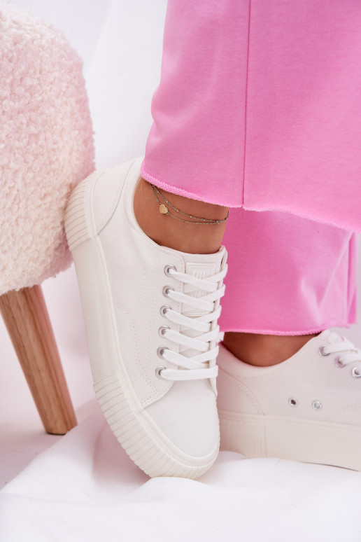 Dames witte vrijetijdsschoenen Big Star RR274405