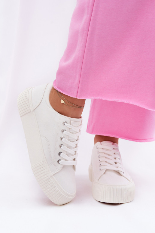 Dames witte vrijetijdsschoenen Big Star RR274405