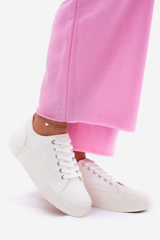 Dames witte vrijetijdsschoenen Big Star RR274405