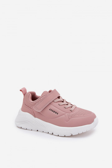 Kinderen Eenvoudig sportschoenen met platform roze Mirivia