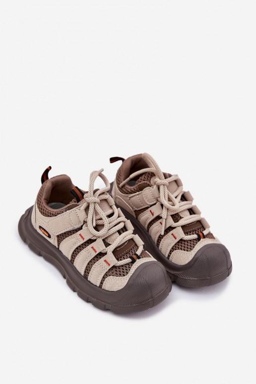 Kinderschoenen Sportieve stijl Trekken beige Falenisa Kinderschoenen Sportieve stijl Trekken beige Falenisa