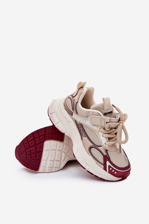 Sneakers model schoenen Kinderen Op dikke zool gouden kleur Xairana