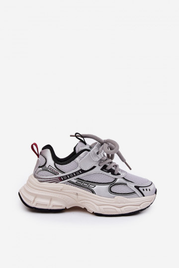 Sneakers model schoenen Kinderen Op dikke zool zilvere kleur Xairana 2