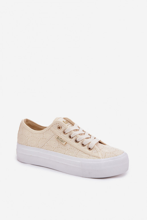 Vrijetijdsschoenen met kant Lee Cooper LCIN-25-31-3440L beige Vrijetijdsschoenen met kant Lee Cooper LCIN-25-31-3440L beige