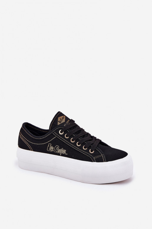 Textiele sneakers met platform Lee Cooper LCIN-25-31-3431L zInart