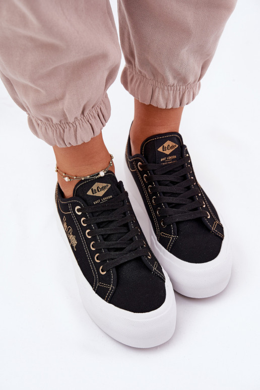 Textiele sneakers met platform Lee Cooper LCIN-25-31-3431L zInart