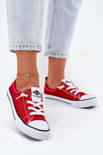 materiaal Vrijetijdsschoenen Lee Cooper LCIN-25-02-3298L rood