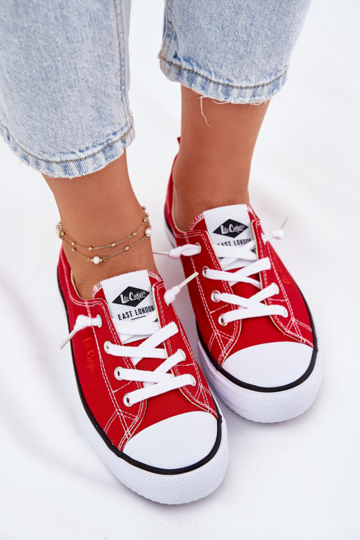 materiaal Vrijetijdsschoenen Lee Cooper LCIN-25-02-3298L rood