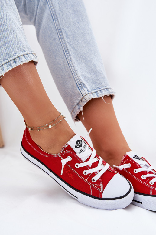 materiaal Vrijetijdsschoenen Lee Cooper LCIN-25-02-3298L rood