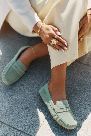 Suède mocassins Big Star RR274945 groen 2