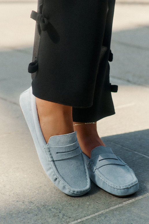 Suède mocassins Big Star RR274943 blauw Suède mocassins Big Star RR274943 blauw