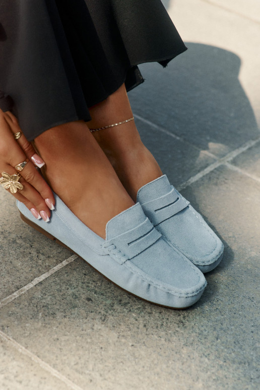 Suède mocassins Big Star RR274943 blauw Suède mocassins Big Star RR274943 blauw