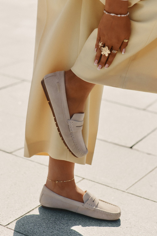 Suède mocassins Big Star RR274947 zandkleurig