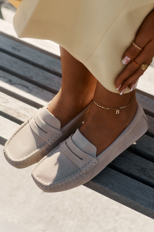 Suède mocassins Big Star RR274947 zandkleurig