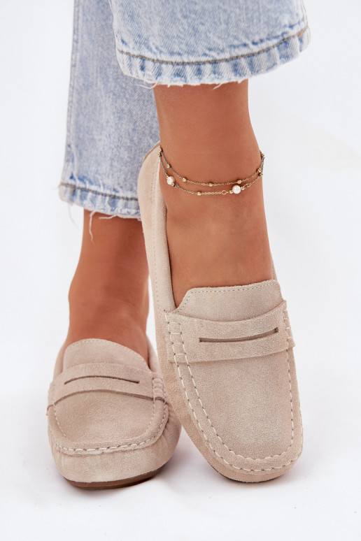 Suède mocassins Big Star RR274947 zandkleurig