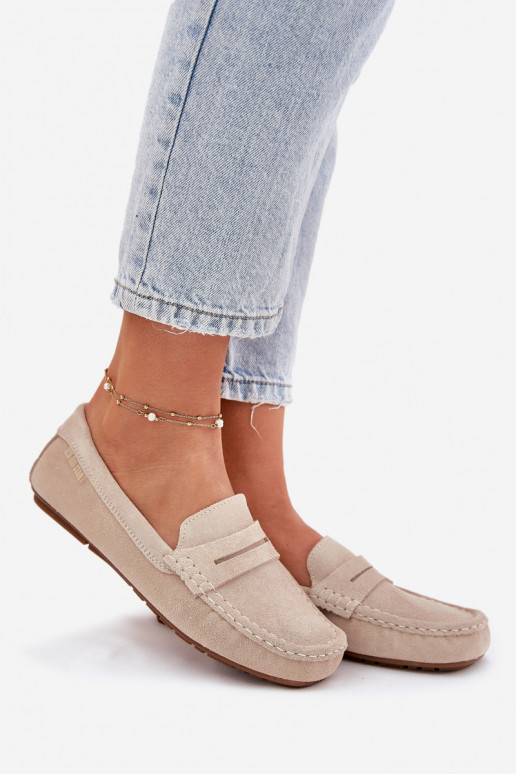 Suède mocassins Big Star RR274947 zandkleurig