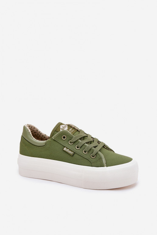 Vrijetijdsschoenen met platform Lee Cooper LCIN-25-31-3449L groene kleur Vrijetijdsschoenen met platform Lee Cooper LCIN-25-31-3449L groene kleur