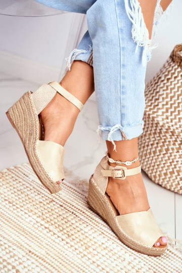 sandalen met platform gouden kleur Het heeftritta 2