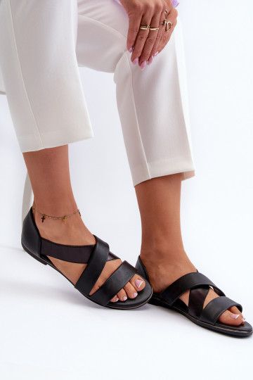 Leren sandalen met rand zInart Apulia 2