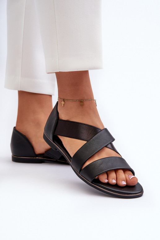 Leren sandalen met rand zInart Apulia Leren sandalen met rand zInart Apulia