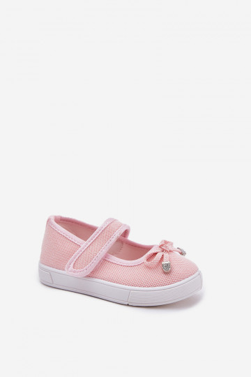 ballerinas voor kinderen met linten roze Amirinas