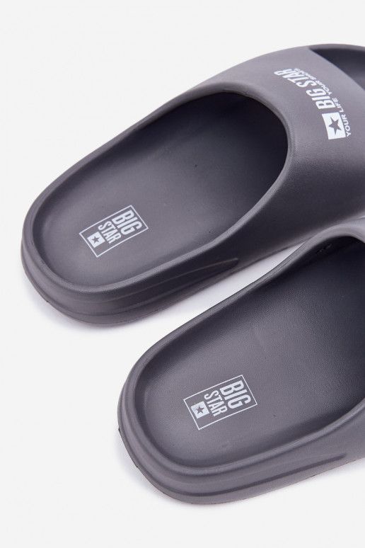 LichtgeInicht pantoffels Slippers Het heeftnnen Z Logo Big Star RR174A013 grijs