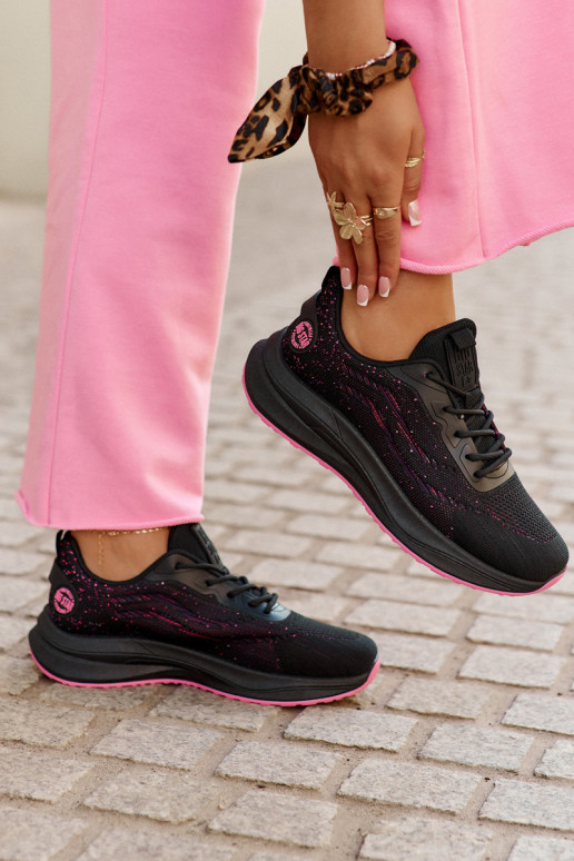 Sneaker type sportschoenen met platform Big Star RR274523 HI-POLY SYSTEM zwart Sneaker type sportschoenen met platform Big Star RR274523 HI-POLY SYSTEM zwart