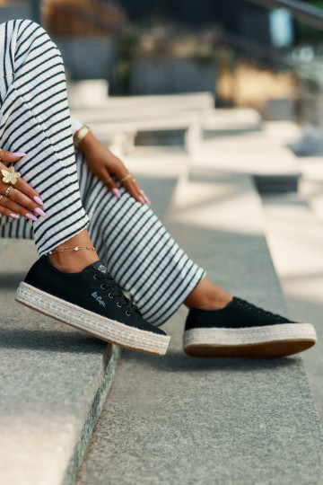 Casual schoenen met veters Lee Cooper LCIN-25-44-3216 in zwart 2