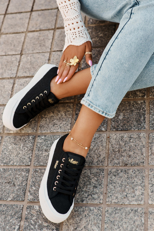 Casual schoenen met veters Lee Cooper LCIN-25-31-3439L in zwart