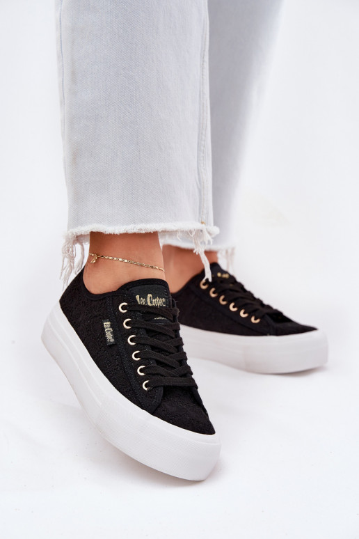 Casual schoenen met veters Lee Cooper LCIN-25-31-3439L in zwart