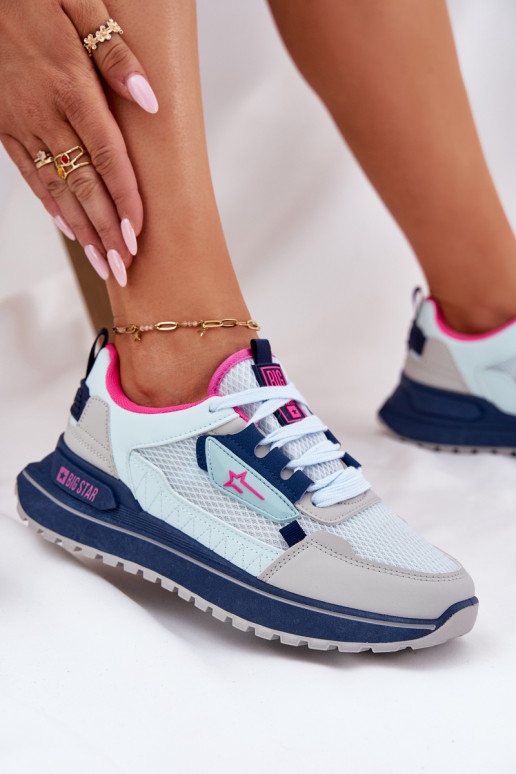 sportschoenen Dames met platform Big Star RR274A225 HI-POLY SYSTEM blauIn