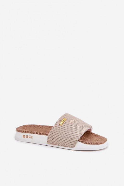 Damespantoffels Big Star RR274A102 beige Damespantoffels Big Star RR274A102 beige