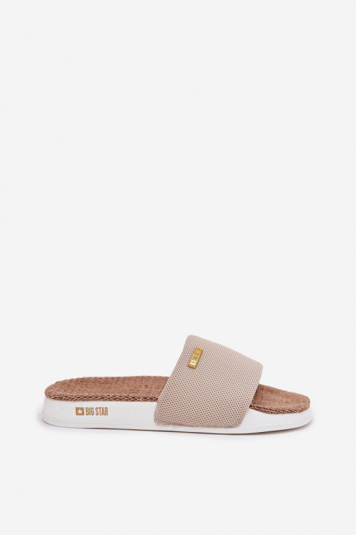 Damespantoffels Big Star RR274A102 beige Damespantoffels Big Star RR274A102 beige