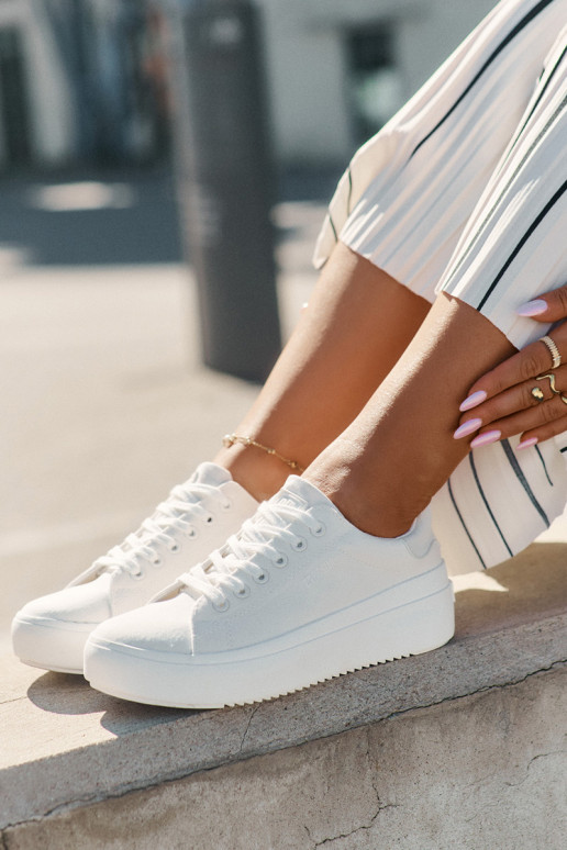 materiaal Vrijetijdsschoenen met platform Big Star RR274463 Initte kleur