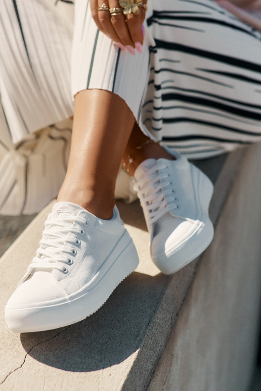 materiaal Vrijetijdsschoenen met platform Big Star RR274463 Initte kleur