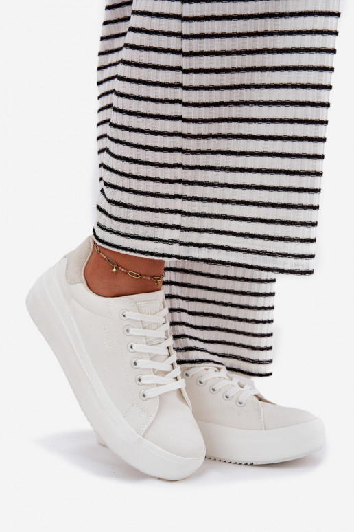 materiaal Vrijetijdsschoenen met platform Big Star RR274463 Initte kleur