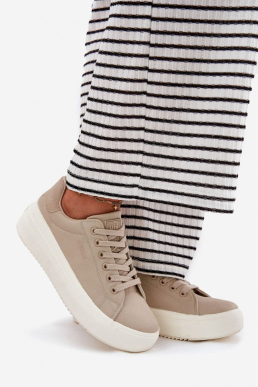 materiaal Vrijetijdsschoenen met platform Big Star RR274465 beige