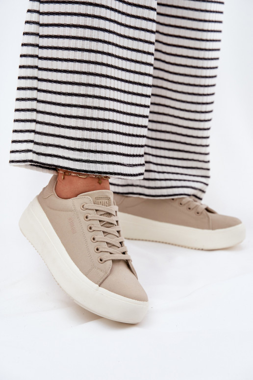 materiaal Vrijetijdsschoenen met platform Big Star RR274465 beige
