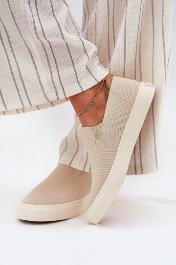 Vrijetijdsschoenen Slip-On Big Star RR274721 beige