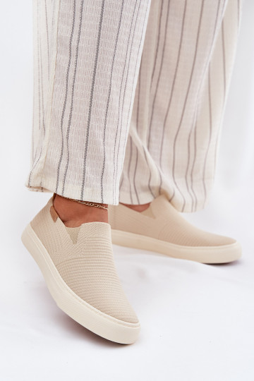 Vrijetijdsschoenen Slip-On Big Star RR274721 beige 2