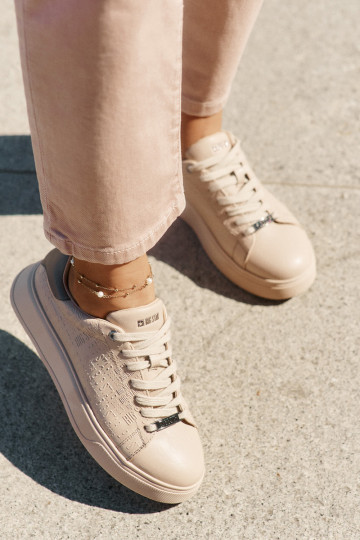 Sneakers model schoenen Dames van ecoleer Big Star RR274259 beige