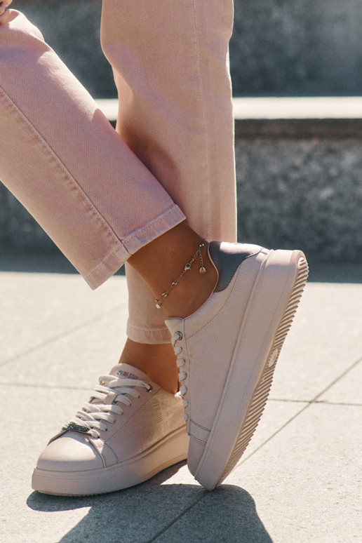 Sneakers model schoenen Dames van ecoleer Big Star RR274259 beige