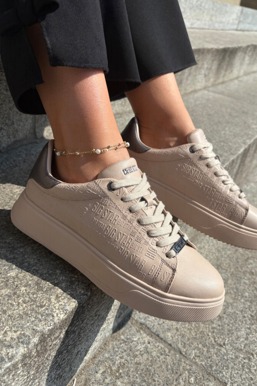 Sneakers model schoenen Dames van ecoleer Big Star RR274259 beige