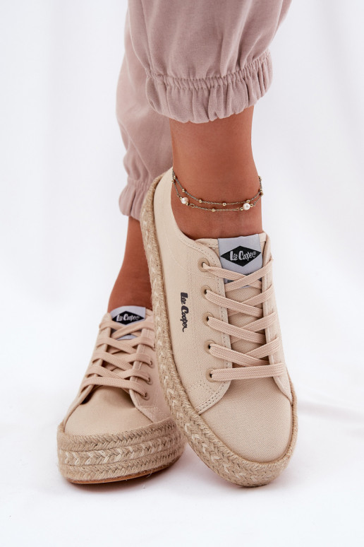 Vrijetijdsschoenen Met Vlecht Lee Cooper LCIN-25-44-3215 beige Vrijetijdsschoenen Met Vlecht Lee Cooper LCIN-25-44-3215 beige