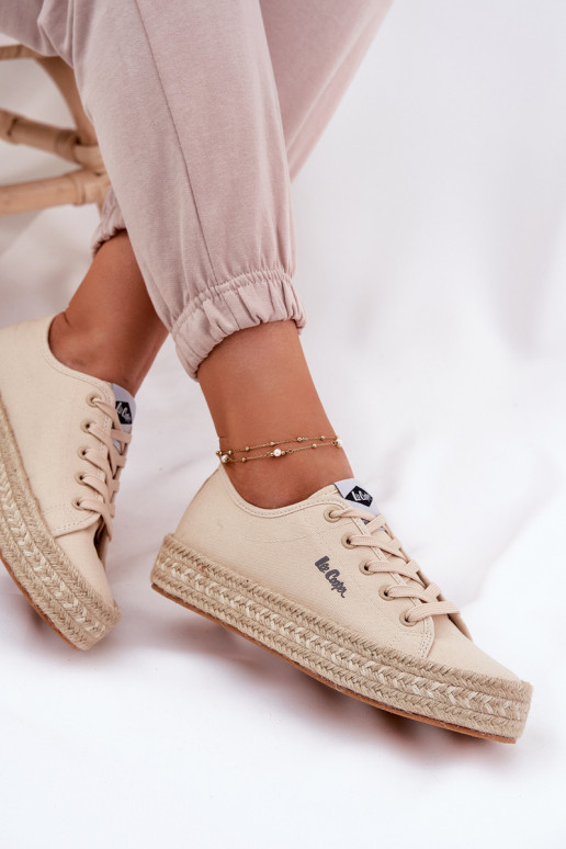 Vrijetijdsschoenen Met Vlecht Lee Cooper LCIN-25-44-3215 beige Vrijetijdsschoenen Met Vlecht Lee Cooper LCIN-25-44-3215 beige