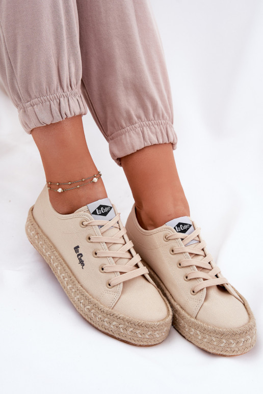 Vrijetijdsschoenen Met Vlecht Lee Cooper LCIN-25-44-3215 beige Vrijetijdsschoenen Met Vlecht Lee Cooper LCIN-25-44-3215 beige