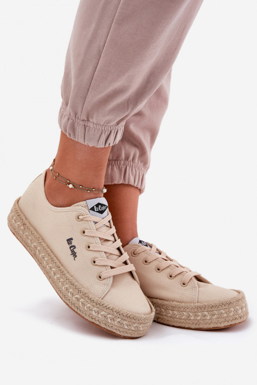 Vrijetijdsschoenen Met Vlecht Lee Cooper LCIN-25-44-3215 beige Vrijetijdsschoenen Met Vlecht Lee Cooper LCIN-25-44-3215 beige