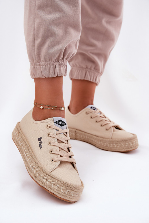 Vrijetijdsschoenen Met Vlecht Lee Cooper LCIN-25-44-3215 beige Vrijetijdsschoenen Met Vlecht Lee Cooper LCIN-25-44-3215 beige